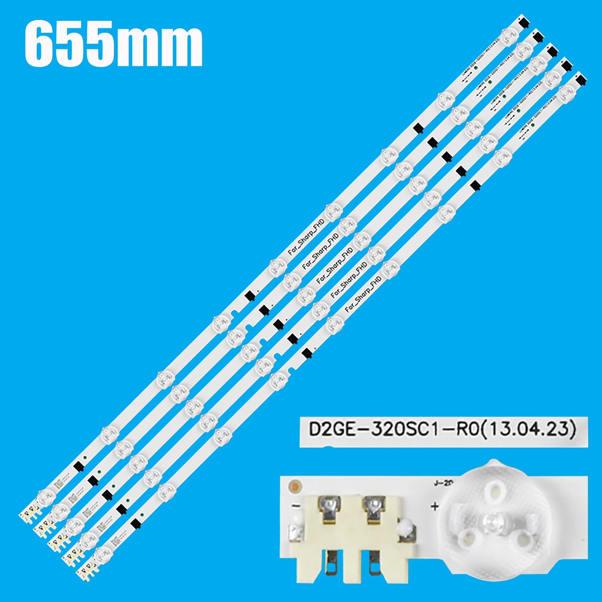 Rétro-éclairage LED pour D2GE-320SC1-R0 UE32F5000AK UE32F5000AW 32 "1080P Full HD CY-HF320BGSV1H D2G