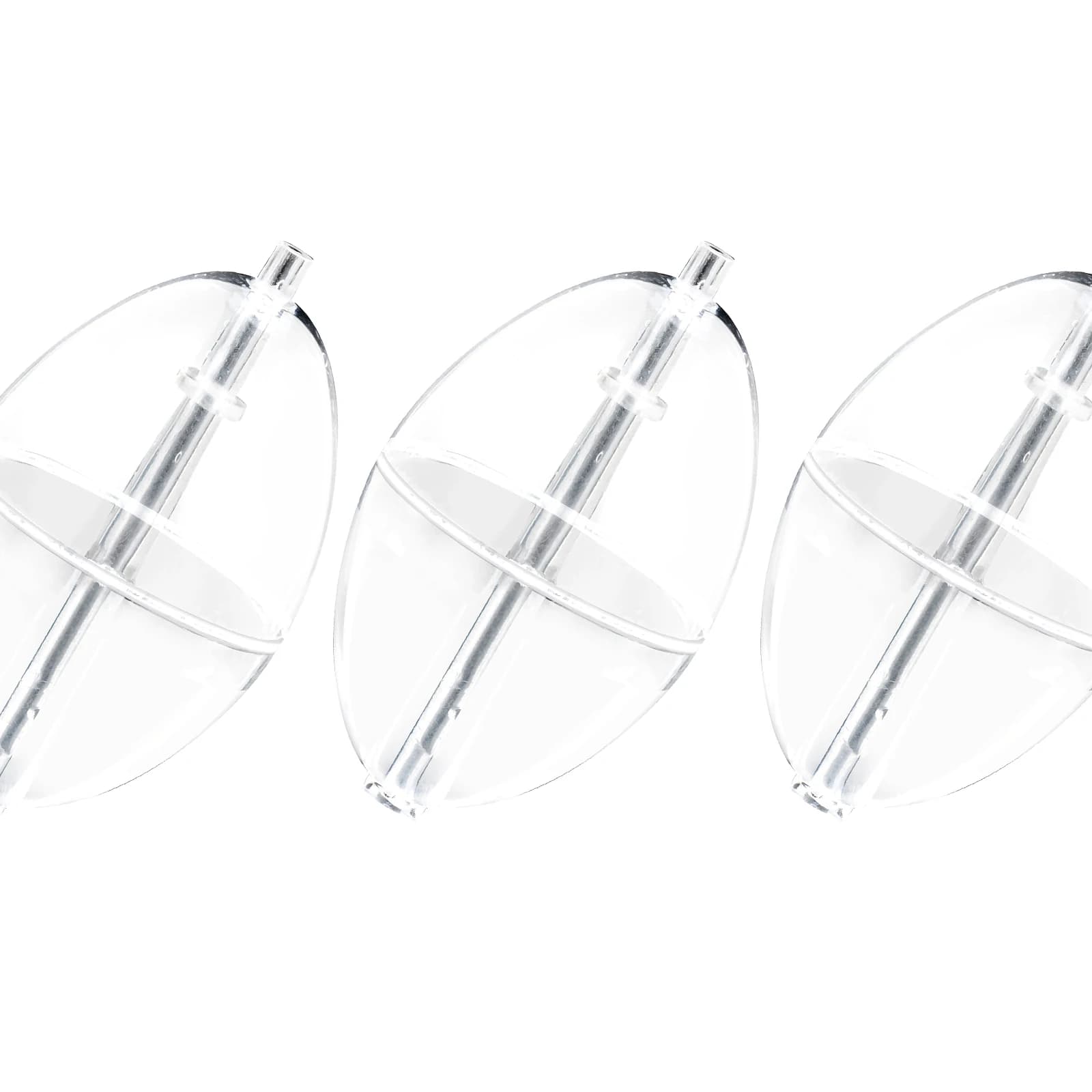10 pièces flotteur de pêche bouée Bobber indicateur de frappe PVC plastique Surface transparente flo