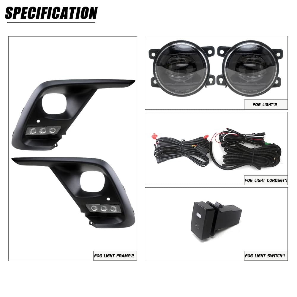 Enquêter de jour LED DRL pour HONDA FIT /JAZZ, feu antibrouillard, lunette et pare-chocs avant, peti