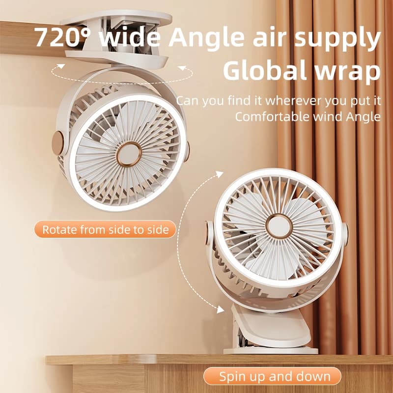 Ventilateur de circulation multifonctionnel avec Clip, ventilateur Turbo 3 en 1, ventilateur électri