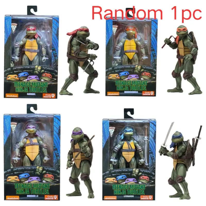 Figurine d'action Ninja Turtle Anime, version film Neca 1990, édition limitée, statue en PVC, cadeau