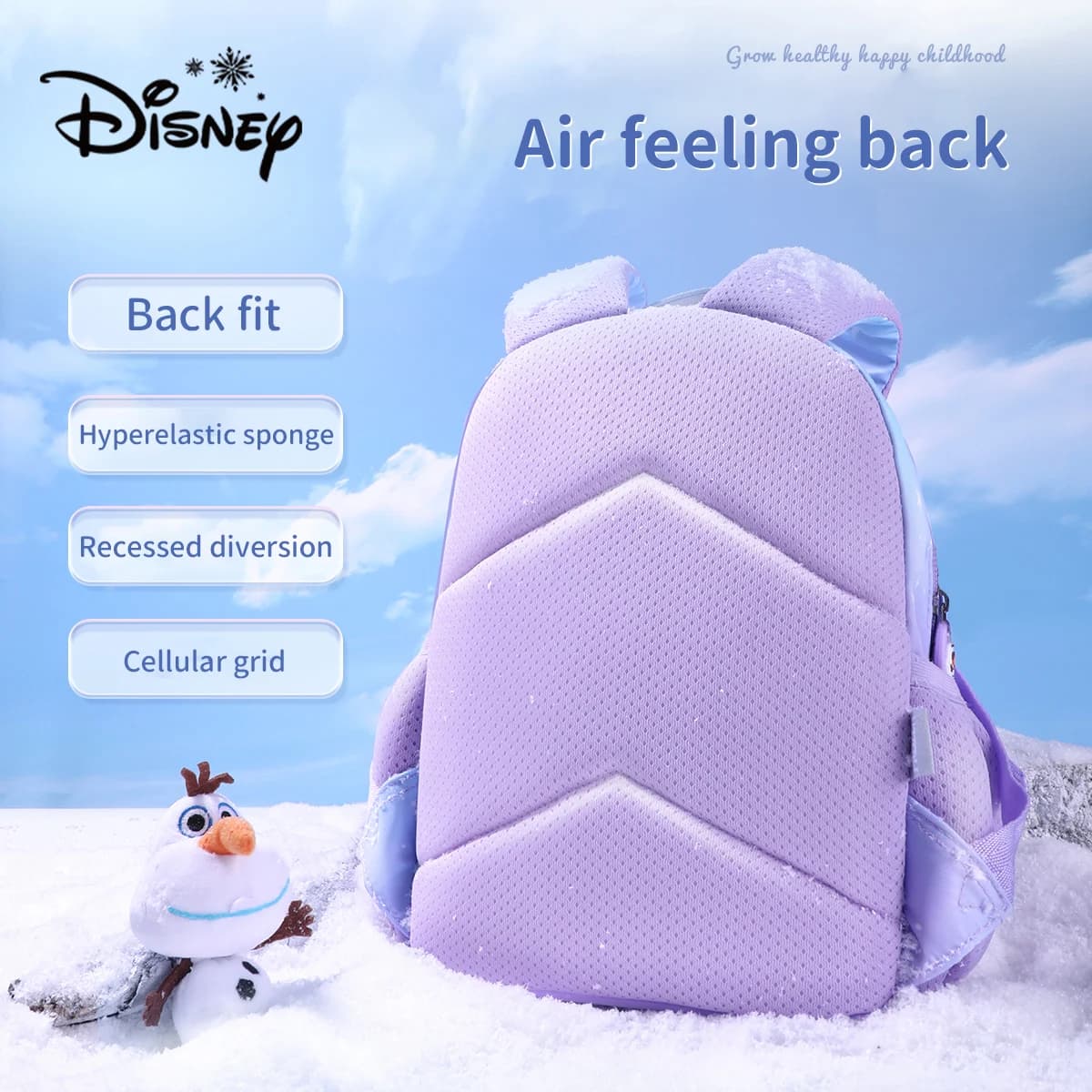 Sac à dos Disney pour tout-petits : sac à dos Frozen Princess Elsa pour petites filles – Sac d'école