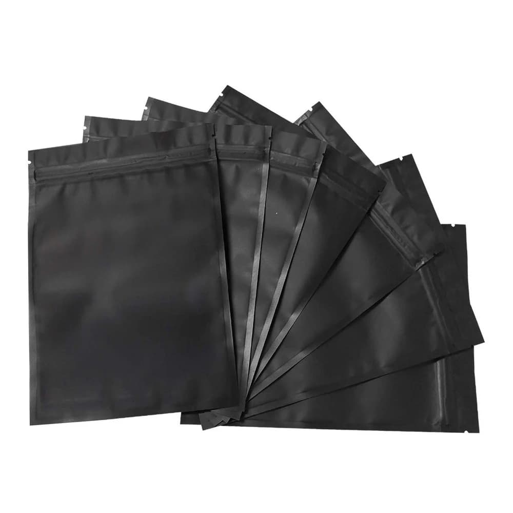 Sac refermable à fermeture éclair pour poudre d'herbes de café, pochettes plates anti-odeur, petits 