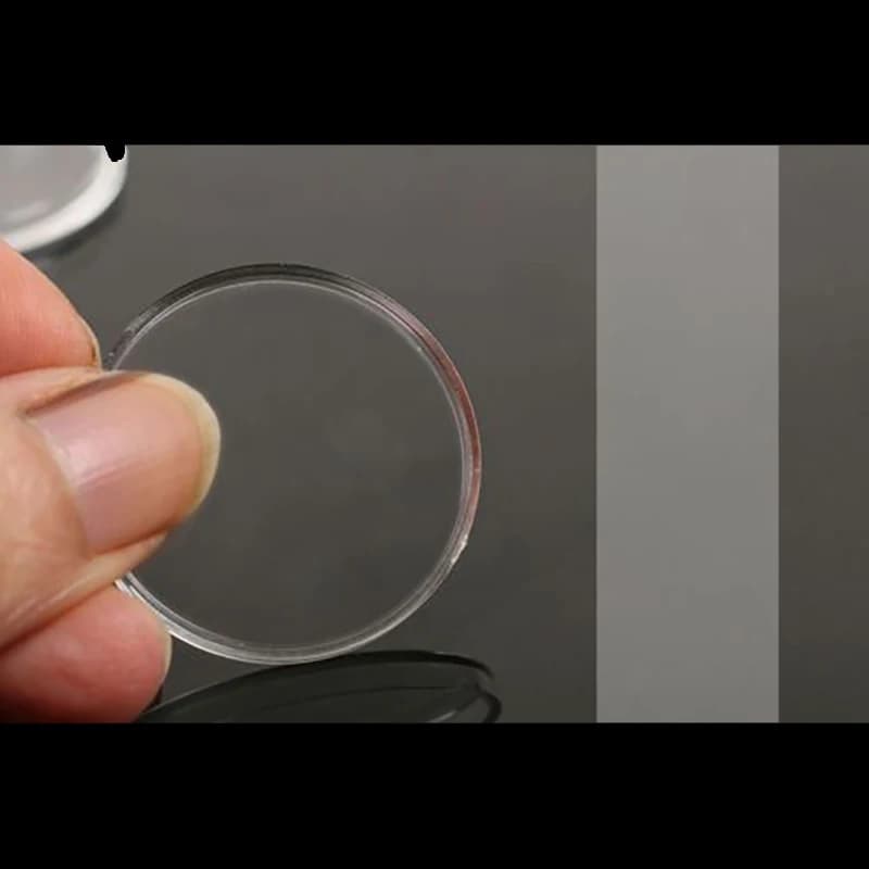 Porte-monnaie en plastique Transparent 16-46mm, 20 pièces/lot, présentoir de Capsules, étuis de Coll