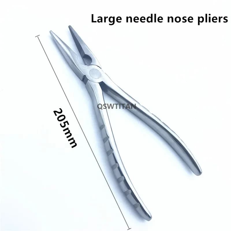 Pince Antarctique Plate avec Mâchoires Dentelées, Instrument Orthopédique Vétérinaire, Grand, Petit