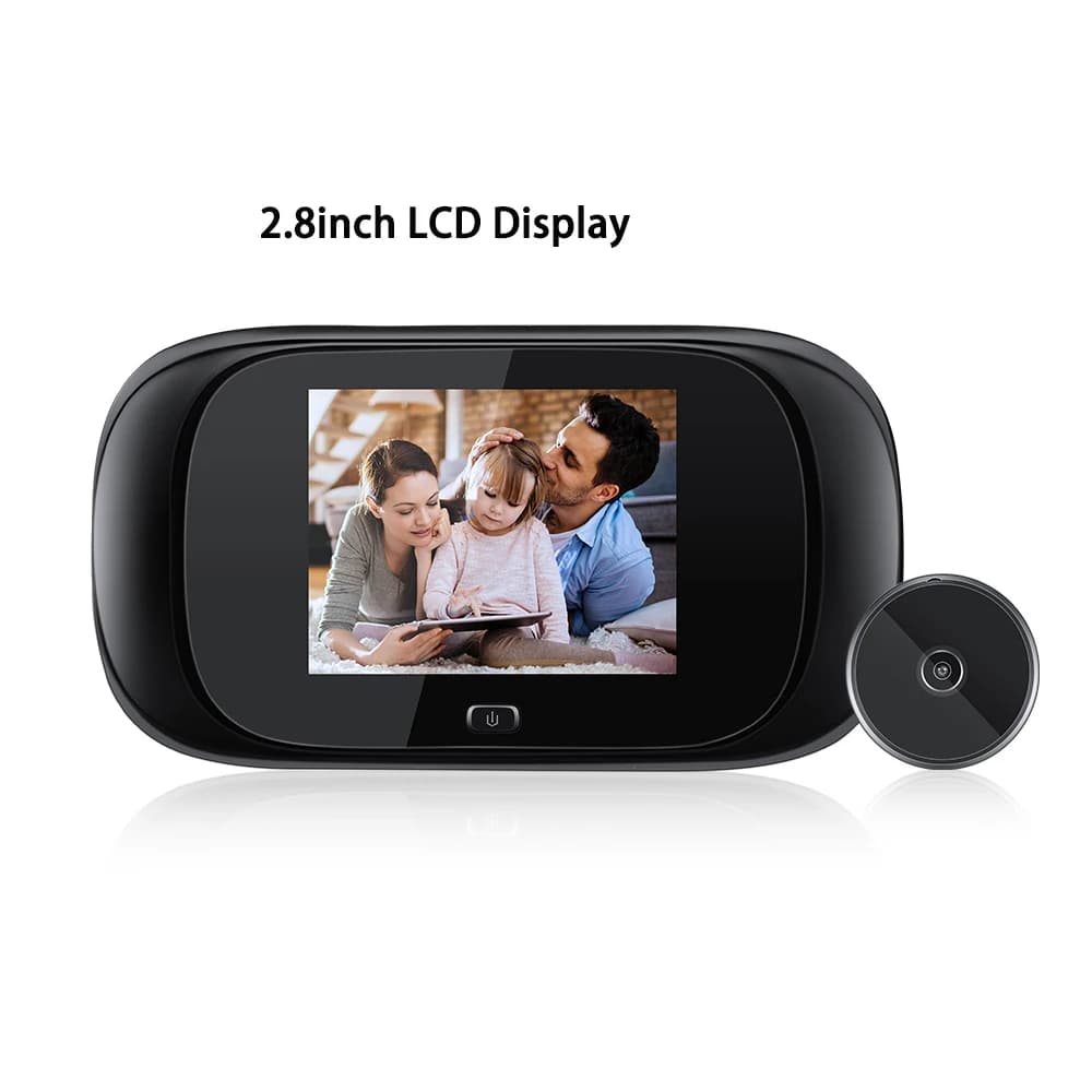 Wsdcam Caméra de visionneuse de porte numérique 3,5 pouces 120 °   Sonnette sans fil, caméra de port