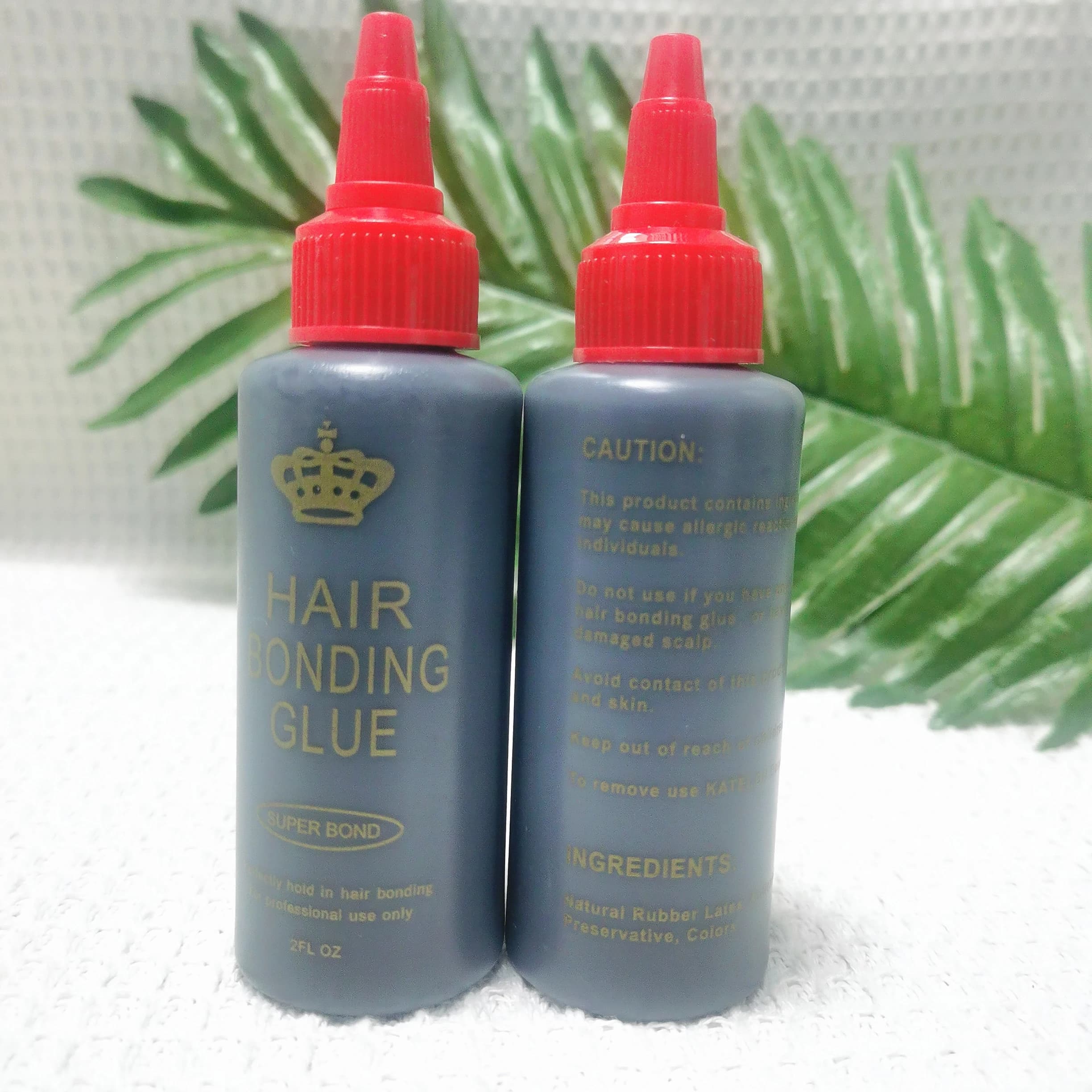 Colle pour tissage de cheveux noire 1 oz/2 oz/4 oz 30 ml/60 ml/118 ml, colle pour tissage de cheveux