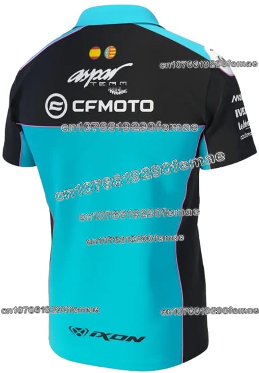Nouveau CFMOTO Aspar Team Racing Polo pour hommes et femmes été moto cavalier Teamwear respirant mod