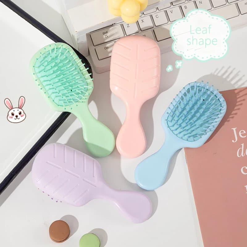 1 pièces mini portable massage mignon dessin animé coussin d'air anti vis brosse à cheveux peigne ou