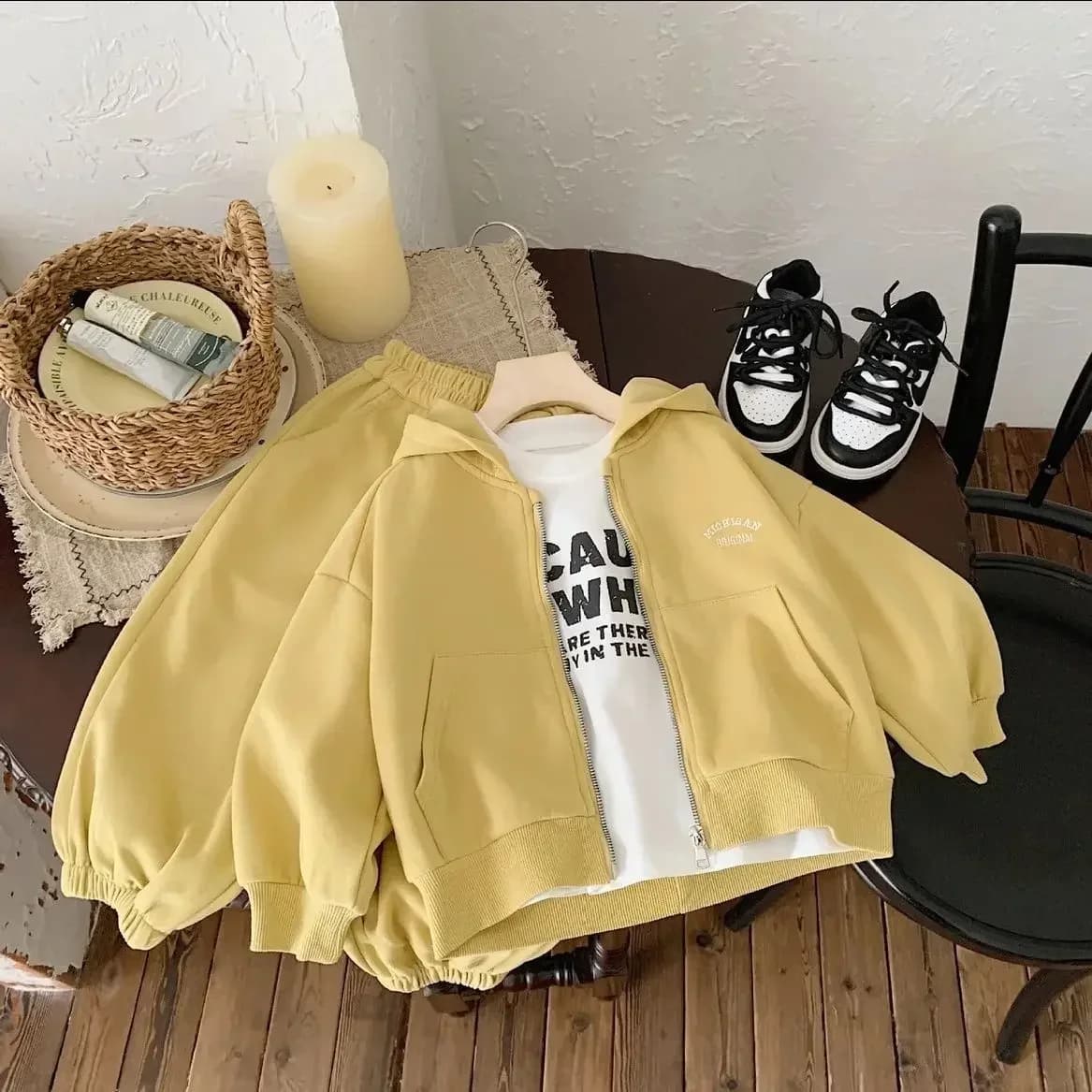 Ensemble de coton Composite pour enfants de haute qualité 2025 printemps automne nouvelle fille coré