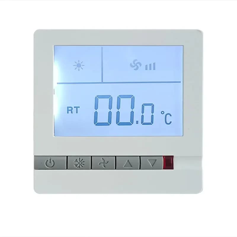 Thermostat numérique de commutateur de panneau de climatisation, fonction de refroidissement, chauff