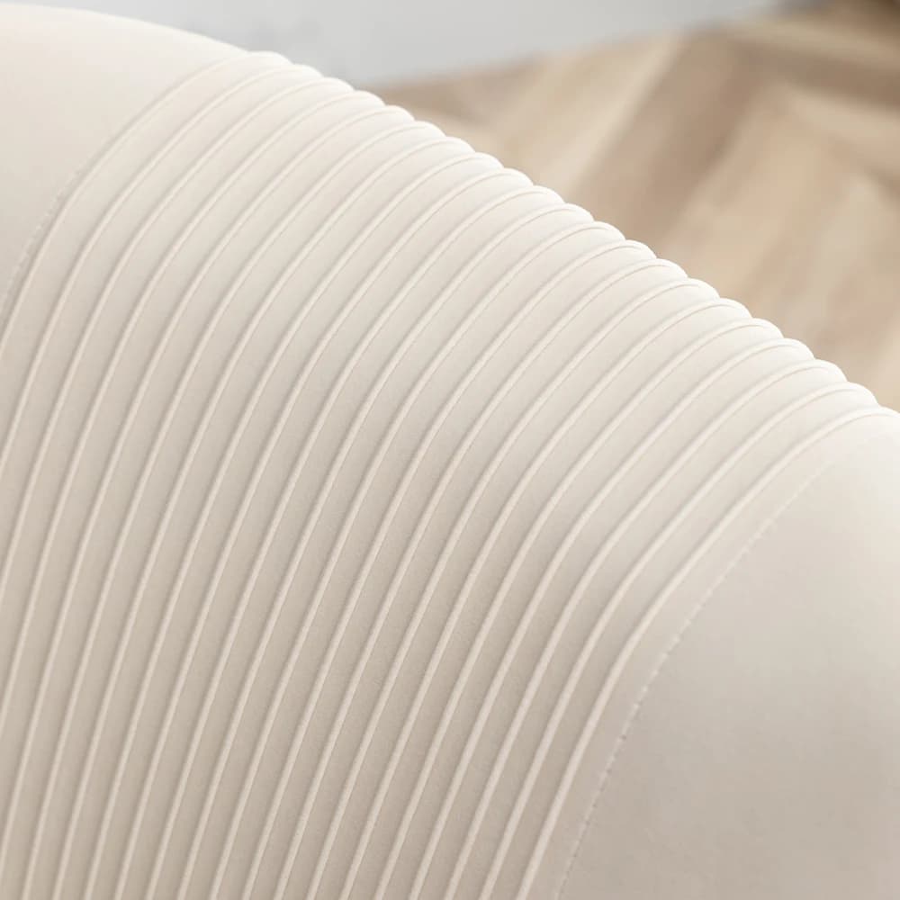 SEYNAR-Chaises de Salle à Manger en Velours Modernes, Chaise d'Accent Latérale Plissée en Tonneau, p