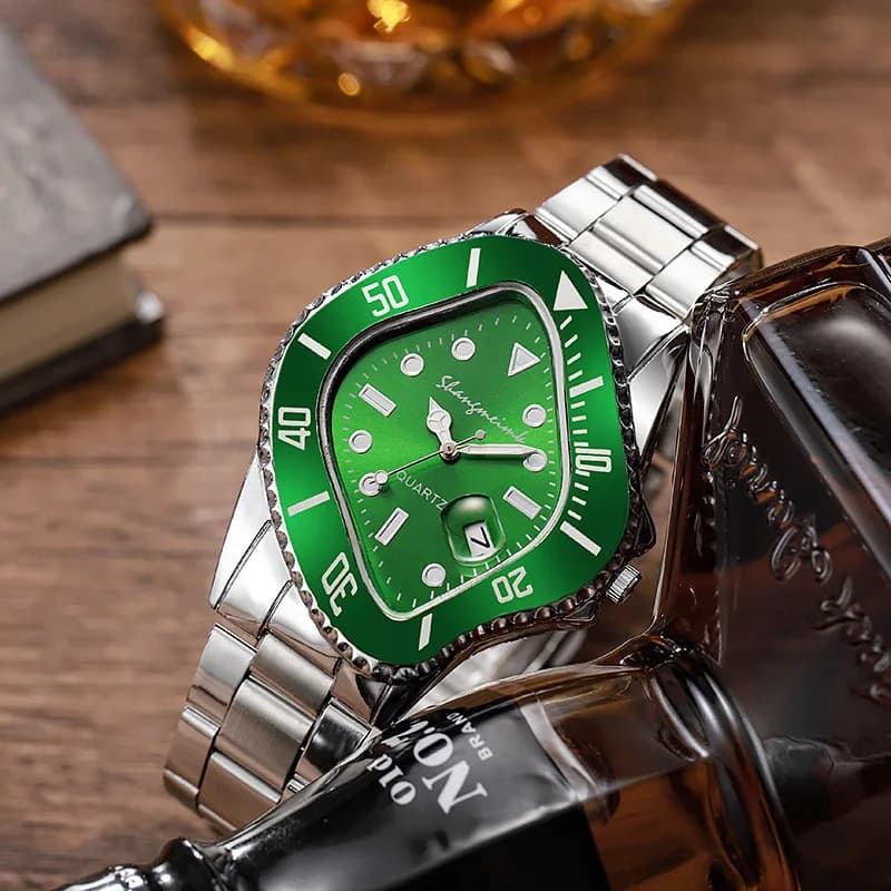 Nouvelle montre Water Ghost pour hommes d'affaires montre à Quartz Bracelet en alliage en forme de p