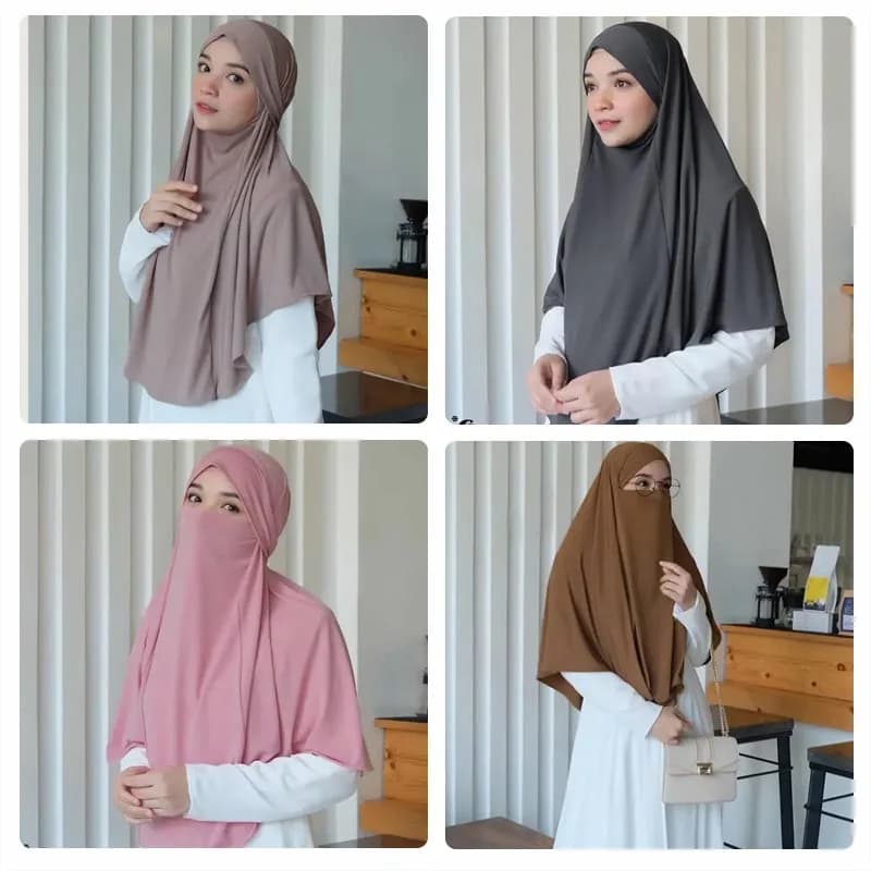 Grande écharpe ethnique musulmane unie pour femmes, Hijab islamique musulman, Turban instantané, éch