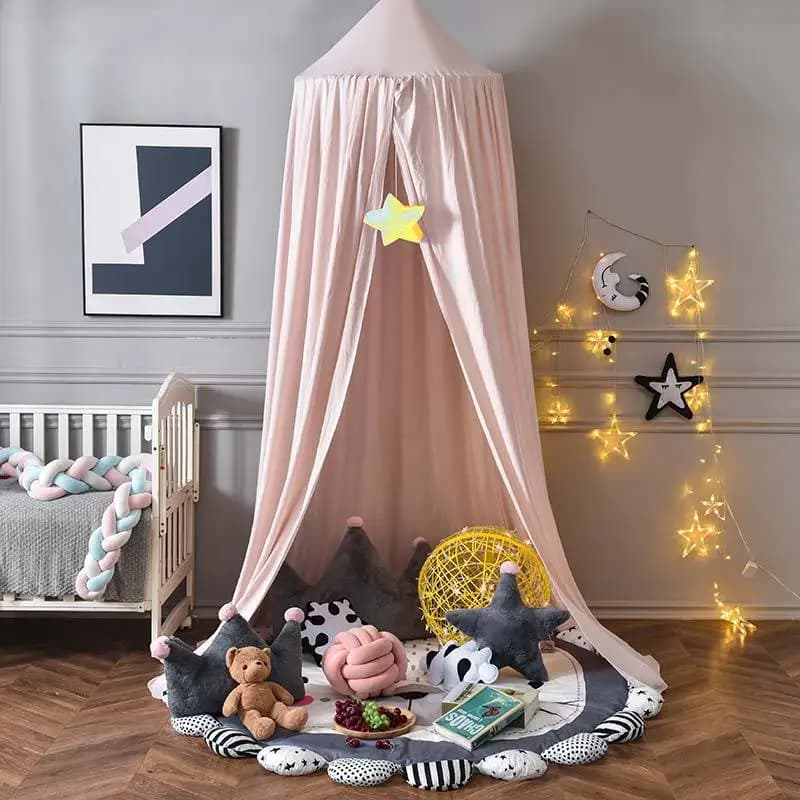 Moustiquaire pour Enfants, Rideau CPull pour Bébé, Décor de Lit, Tente de Face, Chambre de Princesse