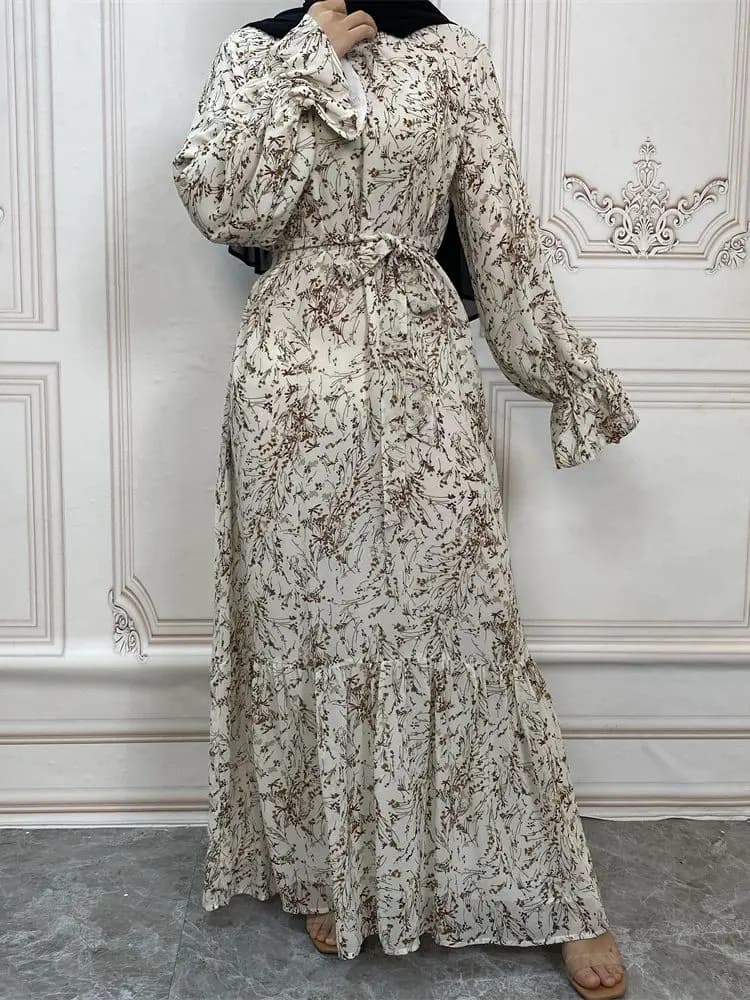 Abaya-Robe Longue Hijab pour Femme, Tenue Musulmane Modeste, Kaftans pour Ramadan, Turquie, Islam, A