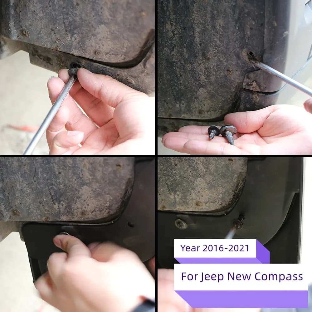 4x pour Jeep Compass 2016 2017 2018 2019 2020 1.4T 2.4T MK2 garde-boue garde-boue roues avant arrièr