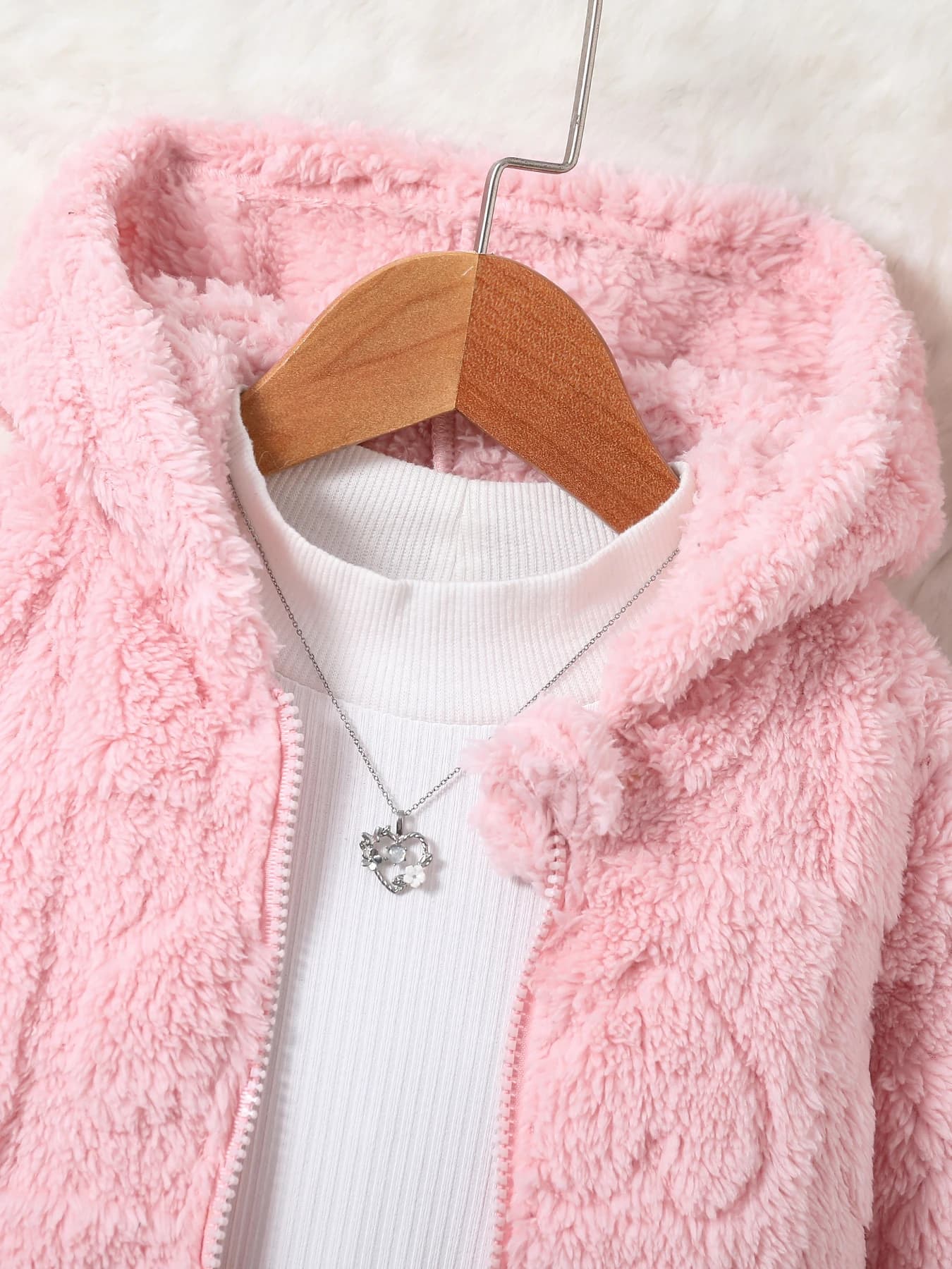 Manteau à capuche en cachemire pour filles, nouvelle mode printemps et automne pour enfants, 1 pièce