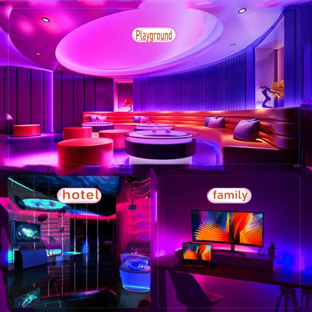 Bande lumineuse LED RGB 5050 5V USB, 3 touches de contrôle, bande lumineuse Flexible adaptée à la lu
