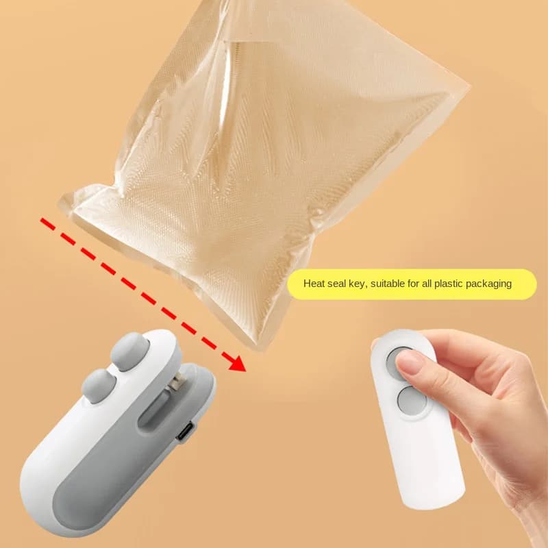 Machine à sceller les sacs sous vide, scelleuse d'emballage de sacs en plastique, scelleuse à Clip, 