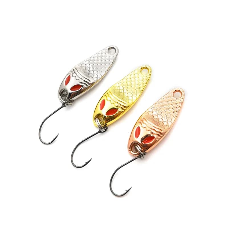 Nouveau Mini leurre de pêche 1g2g3.5g cuillère leurres métalliques Spinnerbait vairon petit poisson 
