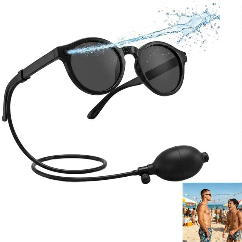 Lunettes à eau pour farces, lunettes de soleil à eau cachée pour adultes, lunettes amusantes à jet d