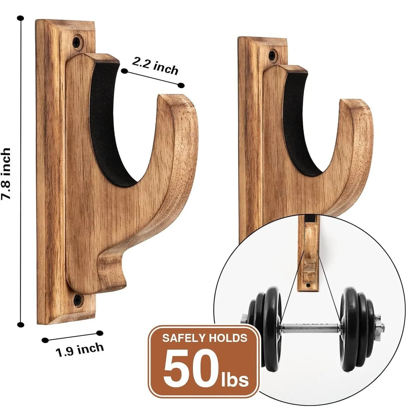 Support de rangement pour fusil de chasse, support mural en bois pour armes à feu, organisateur d'or