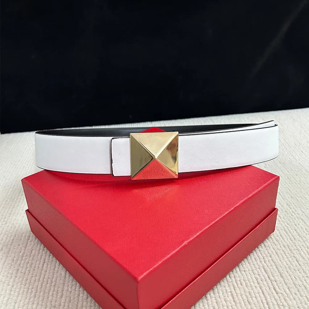2024 Nouveau large 4CM marque de luxe célèbre ceinture Designer mode réversible femmes ceinture dame