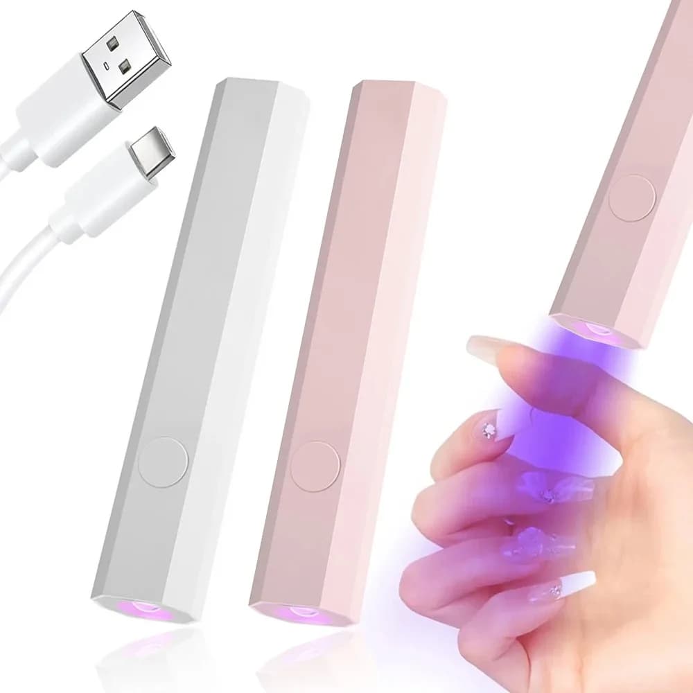 Lampe monogramme portative UV LED pour ongles, pour le durcissement de tous les vernis Gel, Recharge