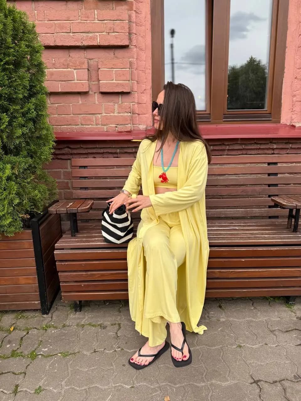 Hirsionsan Modal doux ample ensembles femmes décontracté trois pièces à manches longues Cardigan & t