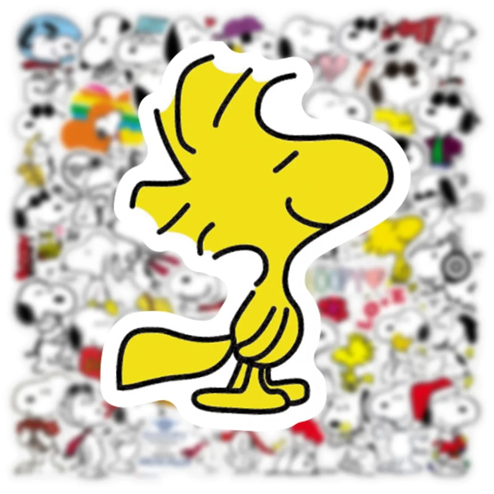 50 pièces dessin animé SnoopyDog autocollants pour enfants ordinateur portable planche à roulettes G