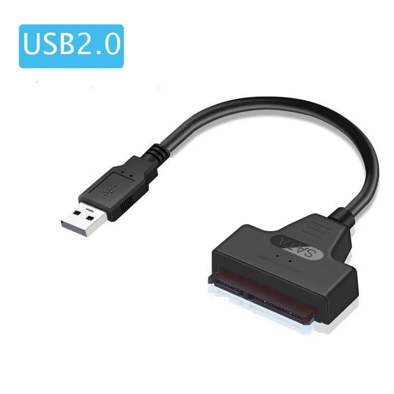 Câble SATA vers USB 3.0/2.0 pour disque dur externe SSD 2.5 pouces, adaptateur SATA 3 22 broches, co