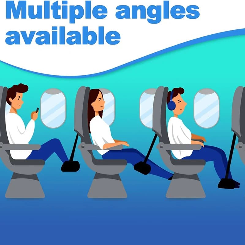 Repose-pieds réglable pour avion avec rembourrage en mousse à mémoire de forme épaisse, essentiels d