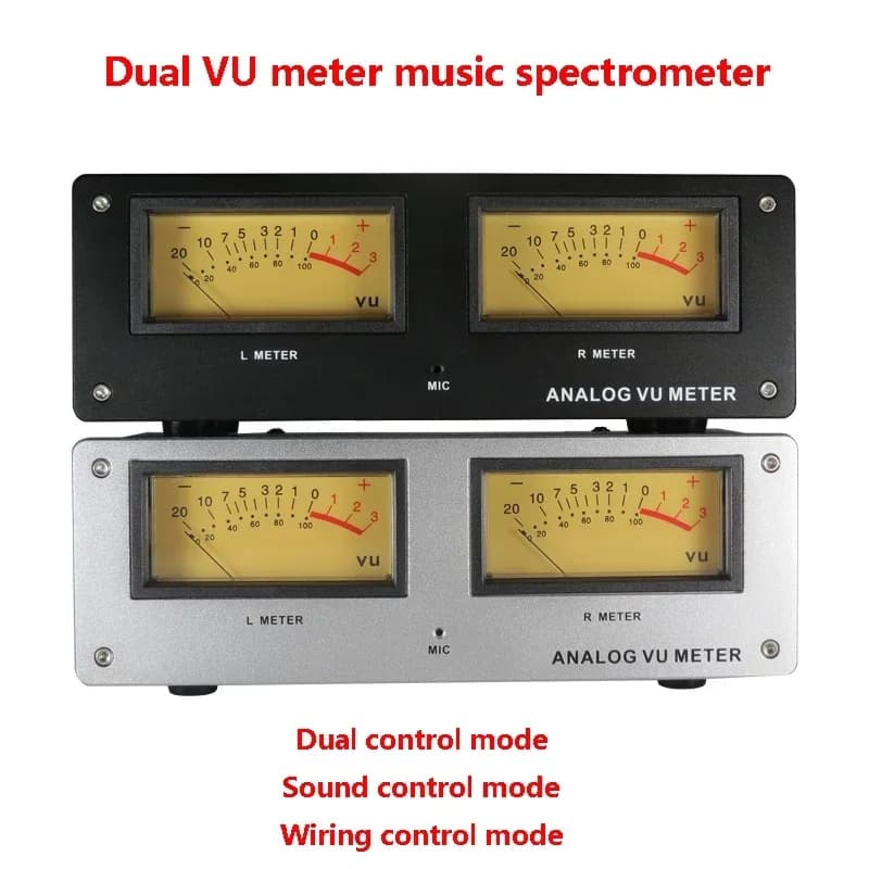 Spectromètre de musique carré pour touristes, VU-mètre, panneau d'infraction, rétroéclairage chaud L