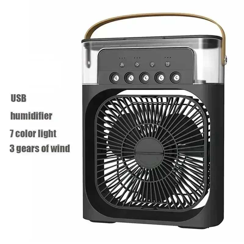 3 en 1 nouveau ventilateur climatiseur ménage petit refroidisseur d'air LED veilleuse Portable humid