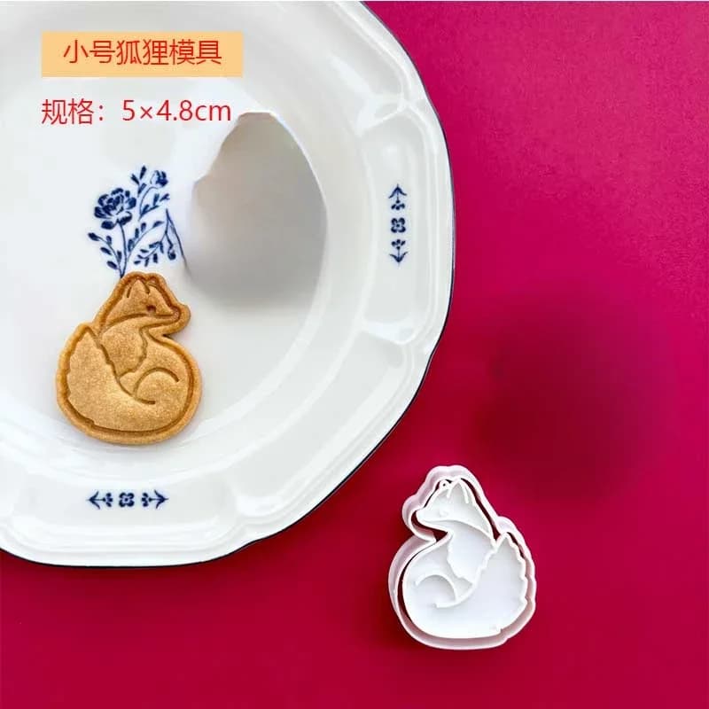 Dessin animé Animal emporte-pièce moule ours renard lapin écureuil chien en forme de moule à biscuit