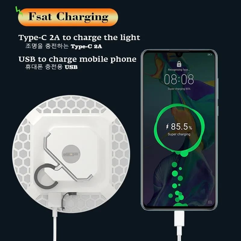 Lanterne de camping aste avec aimant, lampes de poche portables, lampe de tente LED, éclairage de tr