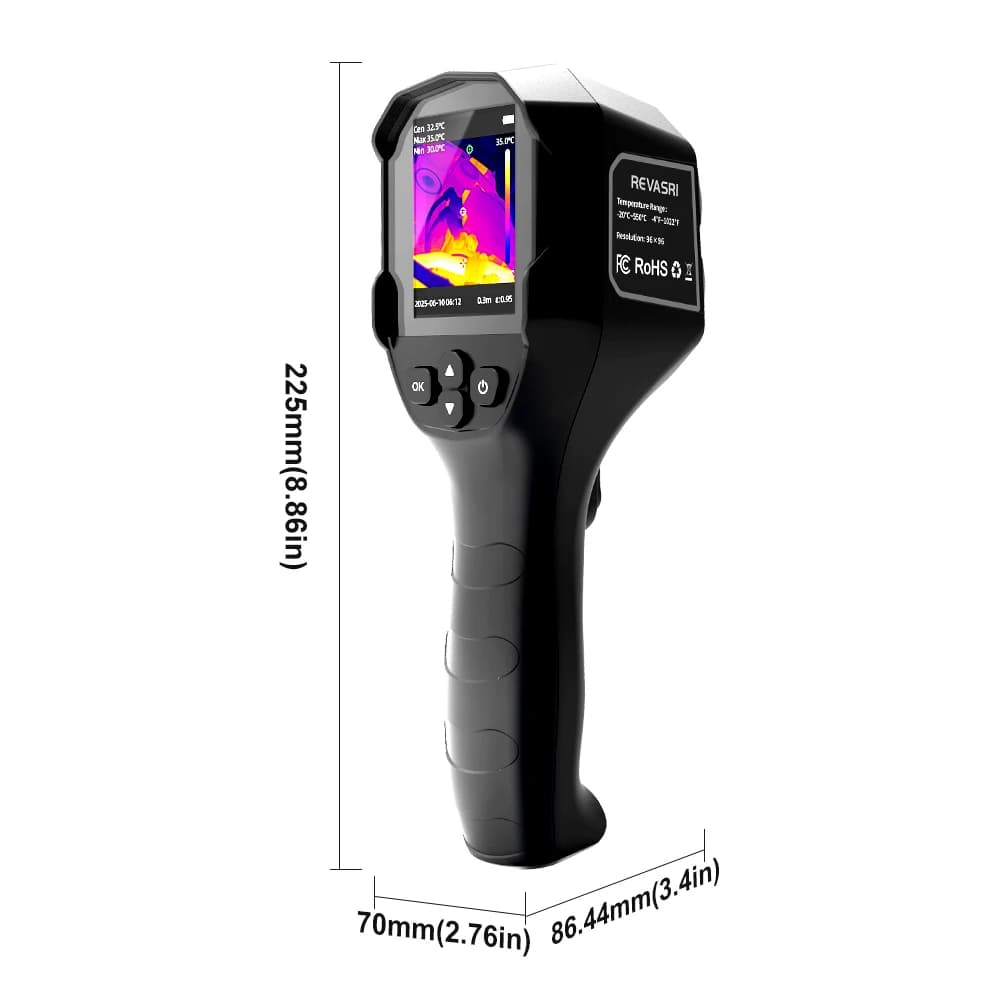 Caméra d'imagerie thermique REVASRI Super IR 240x240 imageur thermique portable-4 ° F à1022 ° Plage 