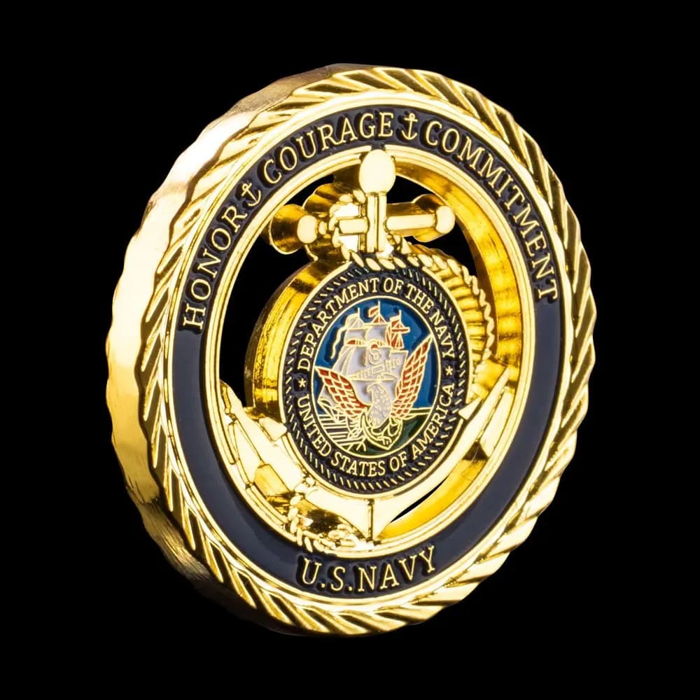 Pièce de défi de la marine des états-unis, pièces commémoratives USN, souvenirs et cadeaux du départ