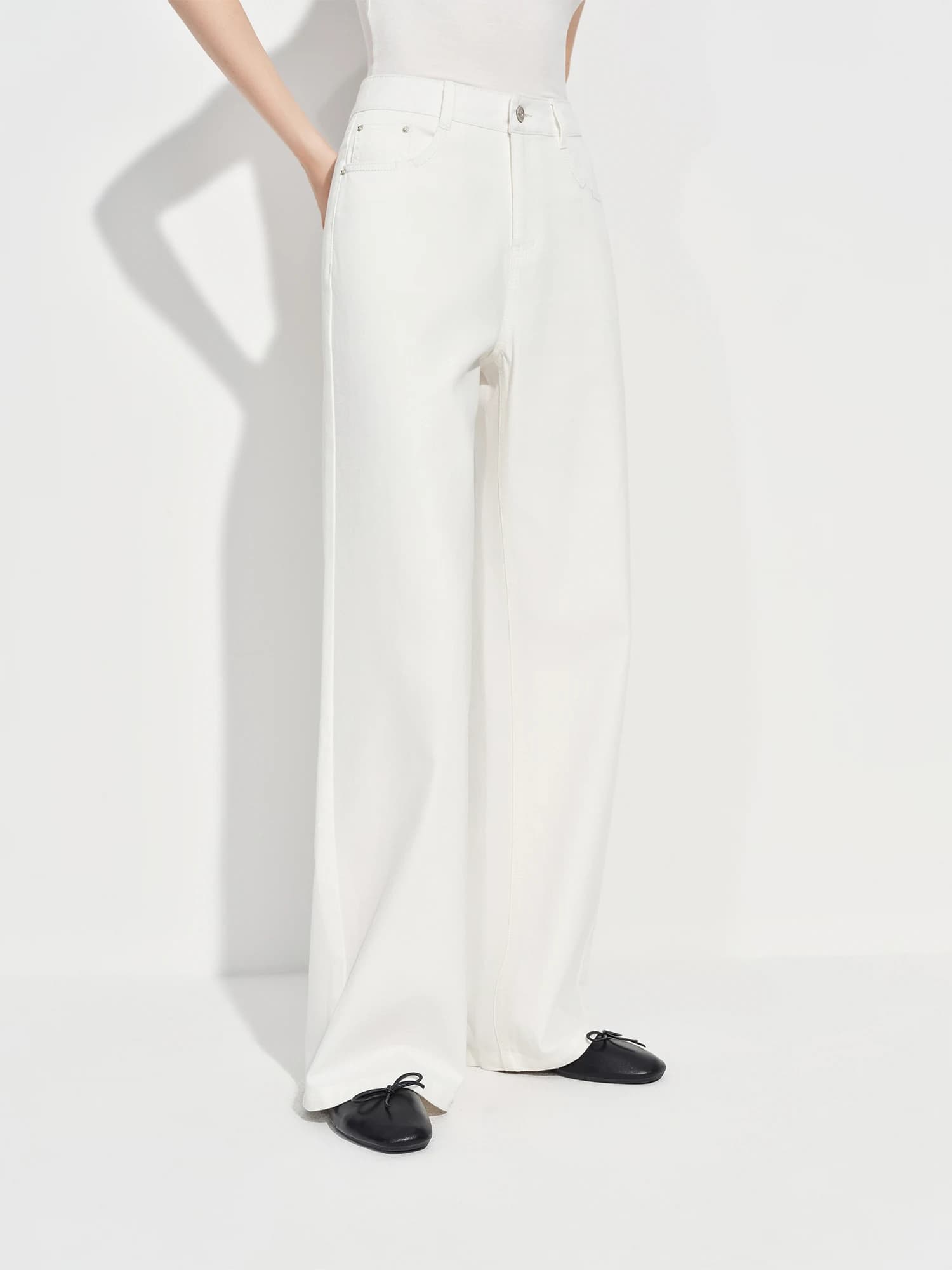 FSLE trajet polyvalent à la mode minceur droit étroit jambe large jean pour les femmes printemps 202