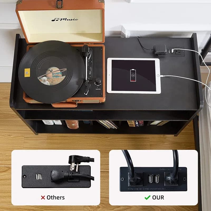 Enregistrement audio T1 à 2 étagères avec interface USB