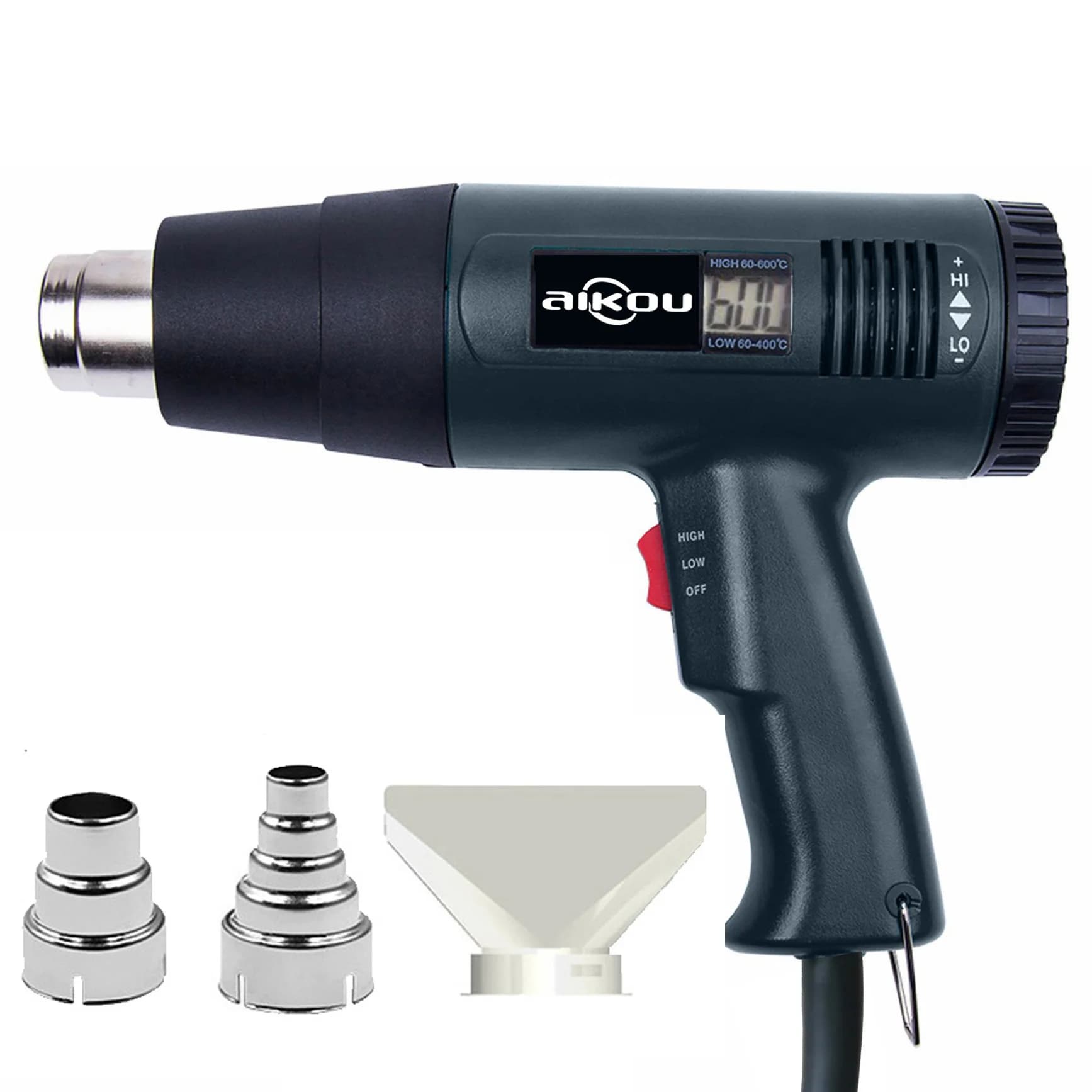 Pistolet à Air chaud électrique de qualité industrielle, 2000W, 220V, sèche-cheveux réglable en cont