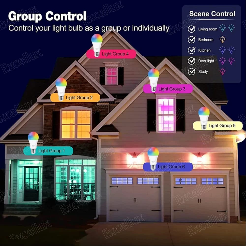 Ewelink Zigbee ampoule LED intelligente E27 lampes LED RGB + WW + CW 18W 15W ampoule fonctionne avec