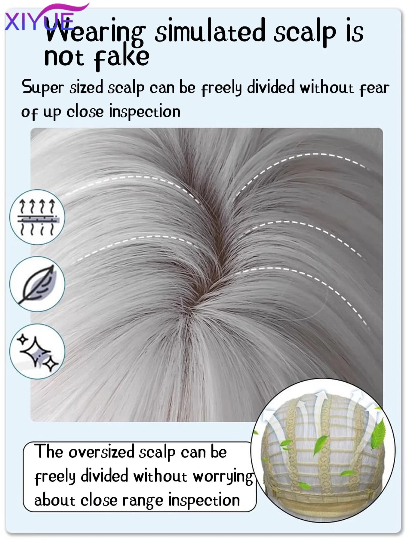 XIYUE – perruques synthétiques longues et lisses blanches pour femmes, faux cheveux colorés de fête 