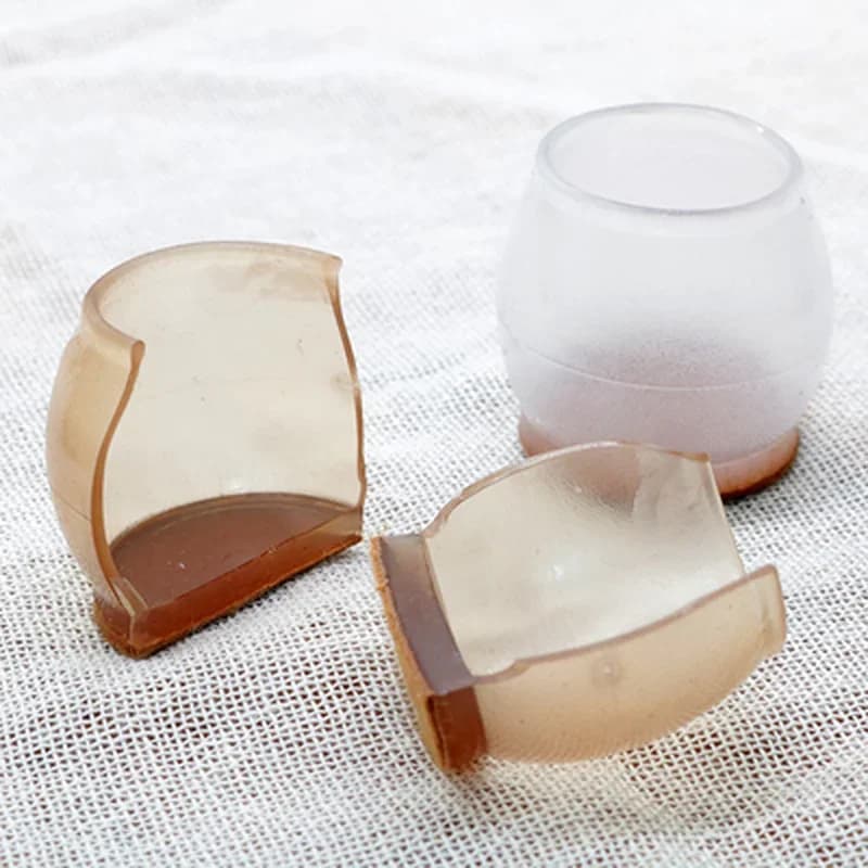 Protecteur de sol pour pieds de chaise en silicone amélioré, 4 pièces, coussinets de pieds antidérap