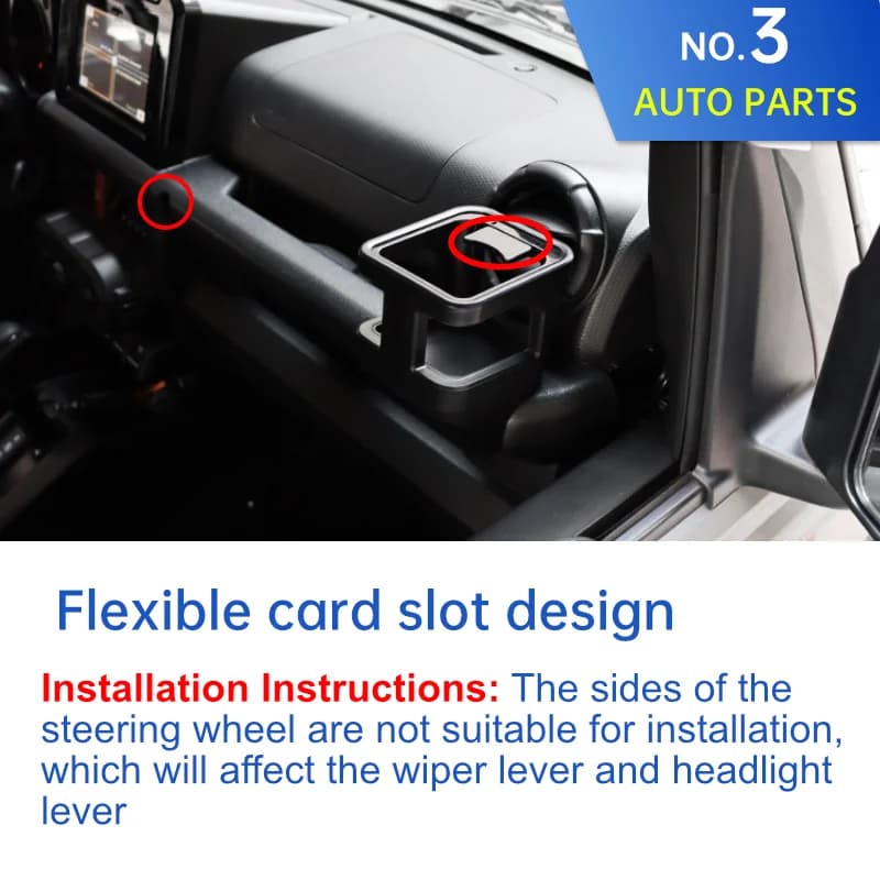 Porte-bouteille de tasse d'eau de voiture pour Suzuki Jimny JB64 JB74W 2019 2022, support universel 