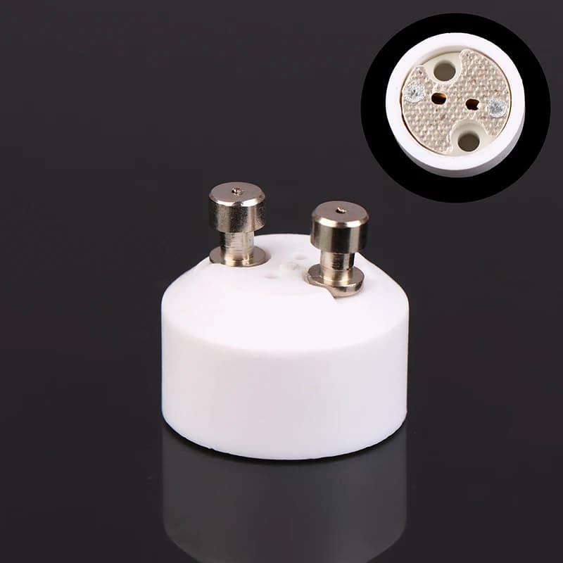 Douille en céramique pour ampoule halogène LED, GU10 à MR16, G4, GU5.3, dean 6.35, adaptateur à broc