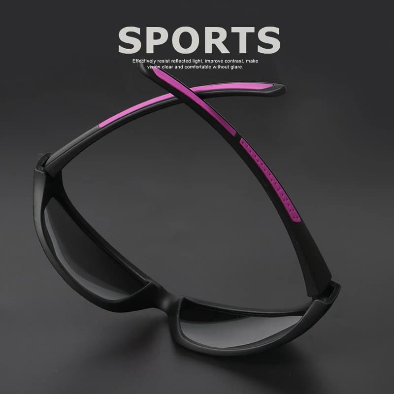 Lunettes de soleil de sport polarisées pour hommes et femmes, verres TAC de course, de pêche, Anti-é