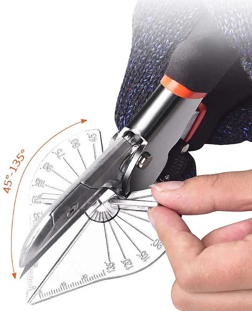Ciseaux biseautés multi-angles, cisaille d'angle de 45 à 135 degrés, coupe-conduit de fil de revêtem