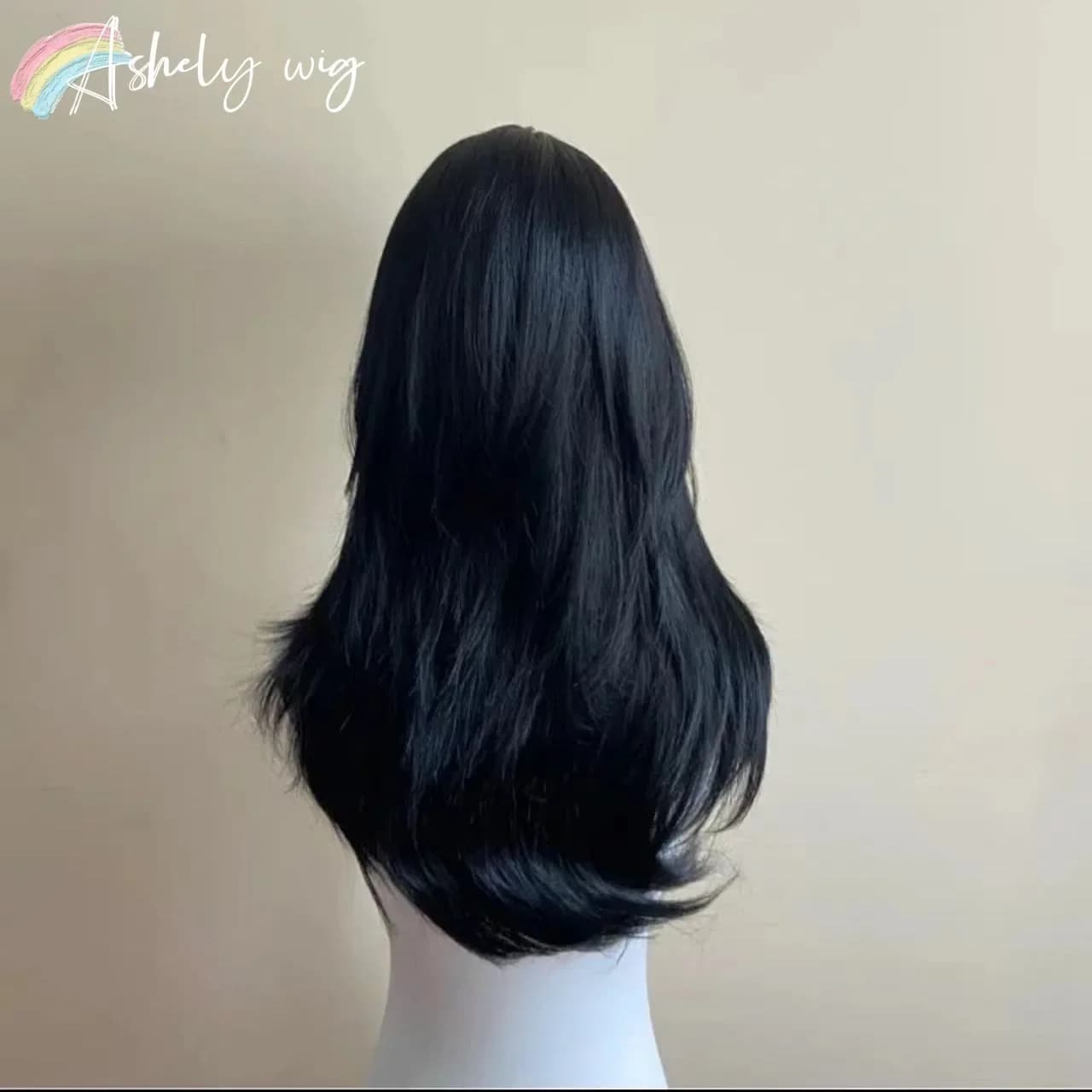 Ashely perruque noire femme bandeau corps ondulé Rose cheveux Net modèles en frange française haute 